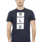 Blue Cotton Men T-Shirt