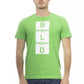 Green Cotton Men T-Shirt