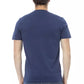 Blue Cotton Men T-Shirt