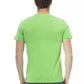 Green Cotton Men T-Shirt