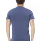 Blue Cotton Men T-Shirt