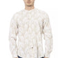 Beige Cotton Men Shirt