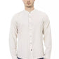 White Rayon Men Shirt