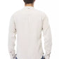 White Rayon Men Shirt