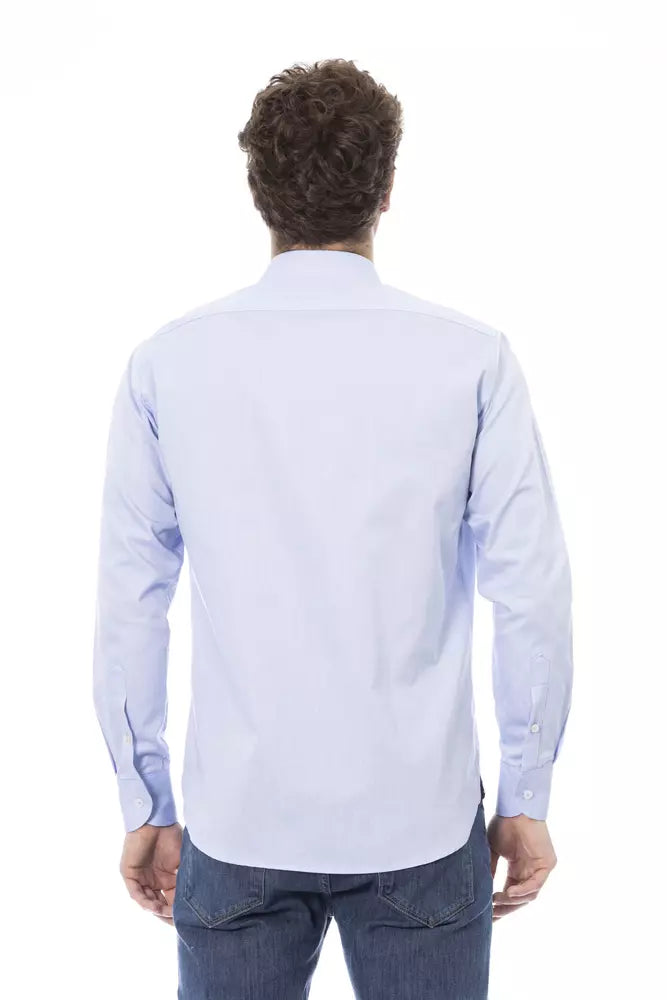 Light Blue Cotton Men Shirt