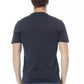 Blue Cotton Men T-Shirt