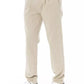 Beige Cotton Men Chino Pant