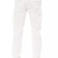 White Cotton Men Cargo Trouser