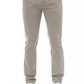 Beige Cotton Men Chino Pants