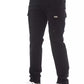 Black Cotton Men Cargo Trouser