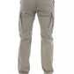 Beige Cotton Men Cargo Pant