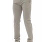 Beige Cotton Men Chino