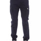 Blue Cotton Men Cargo Trouser