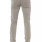 Beige Cotton Men Chino Pants