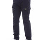 Blue Cotton Men Cargo Trouser