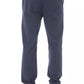 Blue Cotton Men Chino Trouser