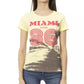 Yellow Cotton Women T-Shirt