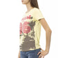 Yellow Cotton Women T-Shirt