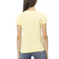 Yellow Cotton Women T-Shirt