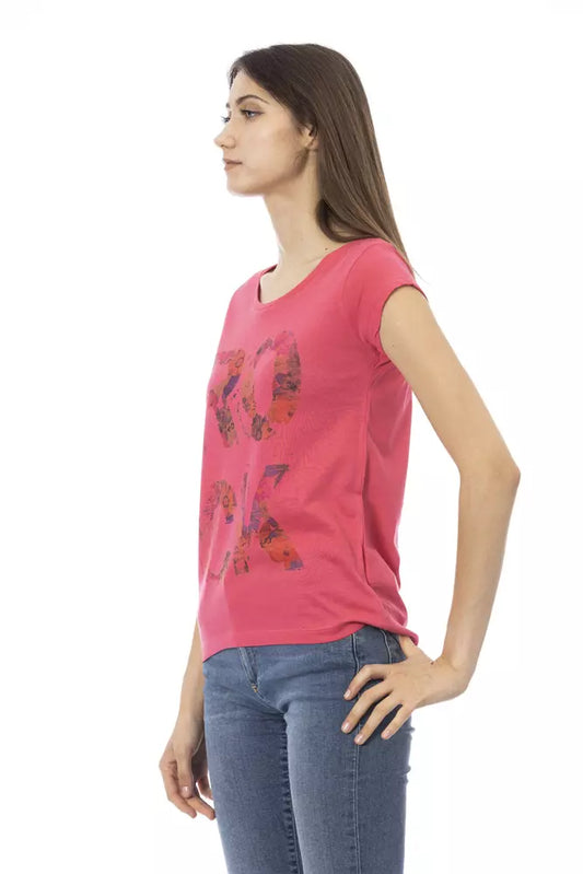 Multicolor Cotton Women T-Shirt