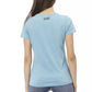 Light Blue Cotton Women Top