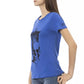 Blue Cotton Women Top