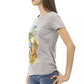 Gray Cotton Women T-Shirt