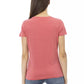 Fuchsia Cotton Women T-Shirt