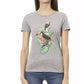 Gray Cotton Women T-Shirt