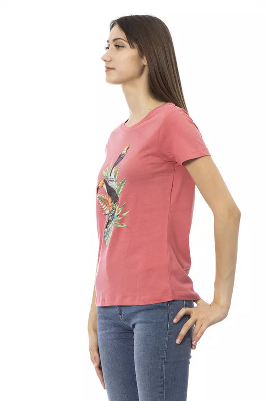 Multicolor Cotton Women T-Shirt