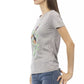 Gray Cotton Women T-Shirt