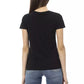 Black Cotton Women T-Shirt