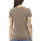 Brown Cotton Women Top