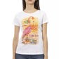 White Cotton Women T-Shirt