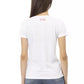 White Cotton Women T-Shirt