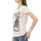 Beige Cotton Women T-Shirt