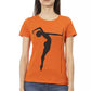 Orange Cotton Women T-Shirt