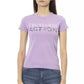 Purple Cotton Women T-Shirt