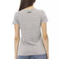 Gray Cotton Women T-Shirt