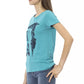 Light Blue Cotton Women Top