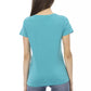 Light Blue Cotton Women Top