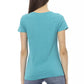 Light Blue Cotton Women Top