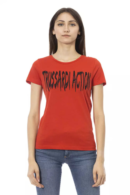 Red Cotton Women Top