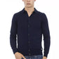 Blue Cotton Men Shirt