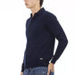 Blue Cotton Men Shirt