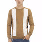 Brown Cotton Men Sweater