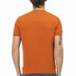 Orange Cotton Men Sweater