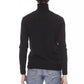 Black Fabric Men Sweater