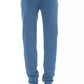 Blue Cotton Men Pant