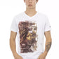 White Cotton Men T-Shirt